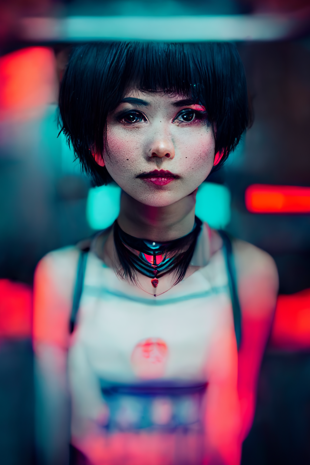 Midjourney Prompt Synthwave Japanese Girl With Short Prompthero