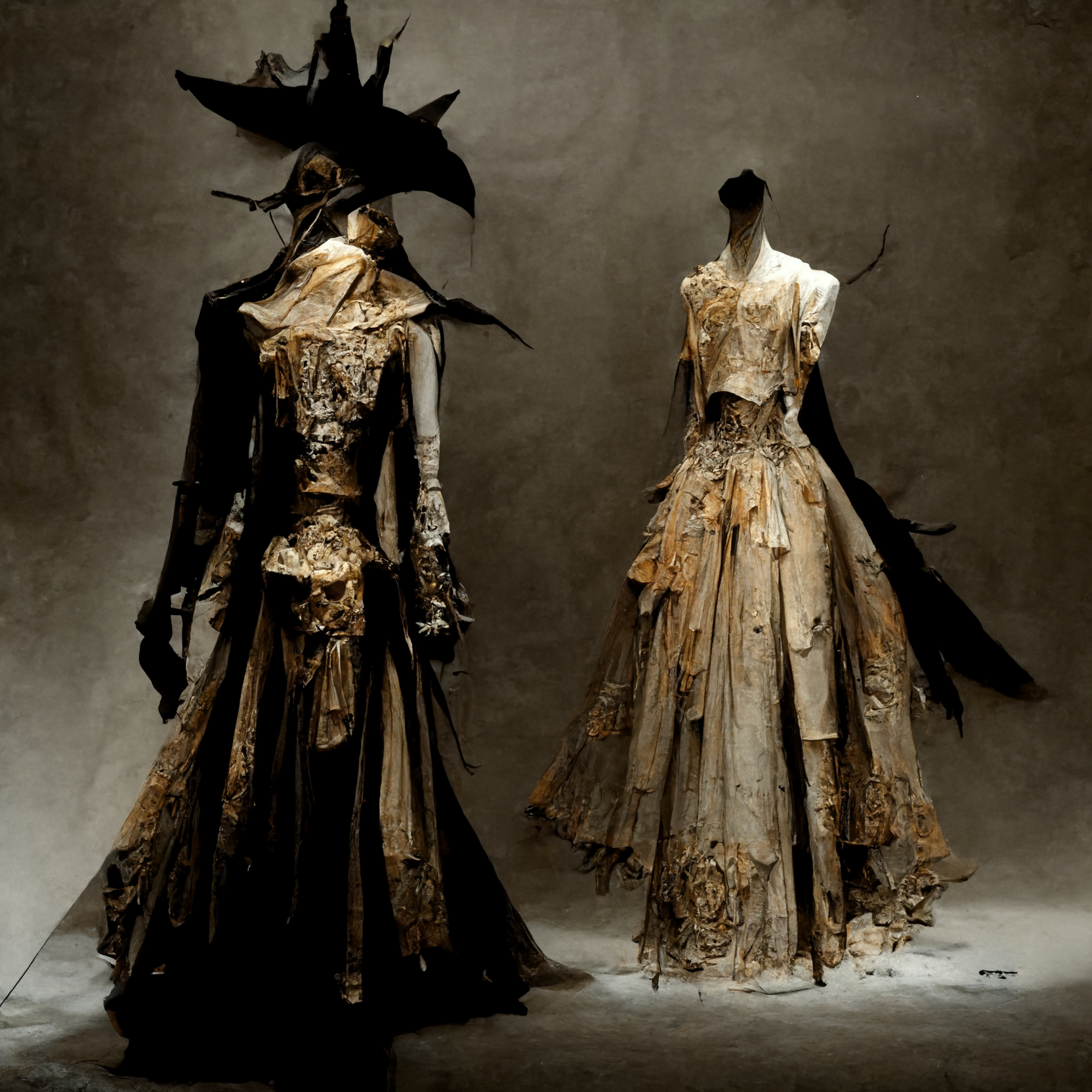 prompthunt: fashion design manuscript, john galliano style, dark fairy tale  style