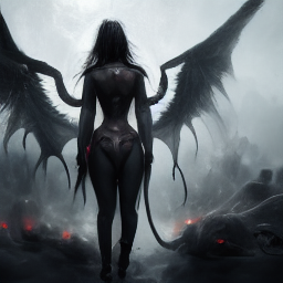 female demon art