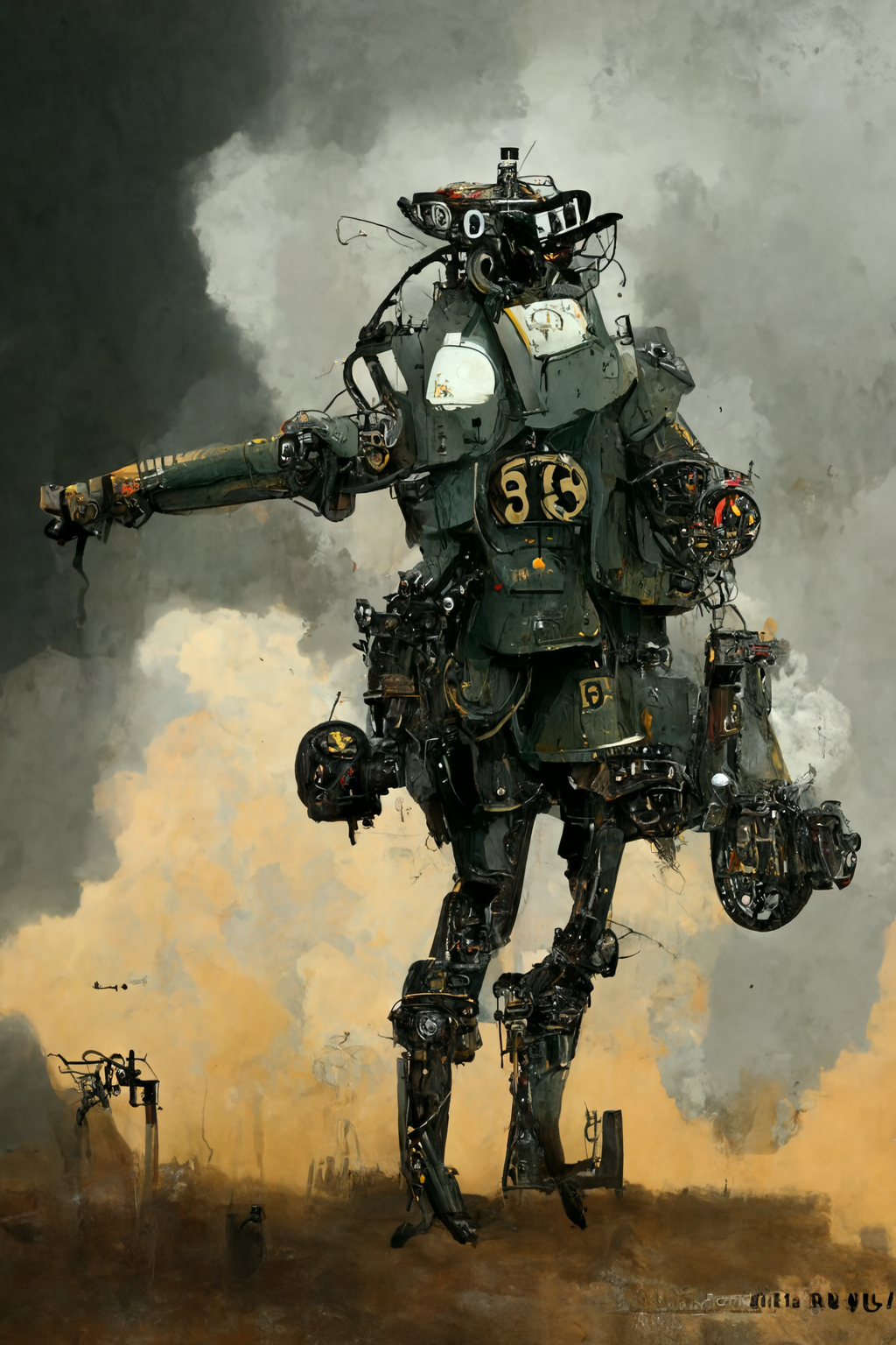 Midjourney Prompt Wwi Dieselpunk Mech Ar 23 Prompthero 7637