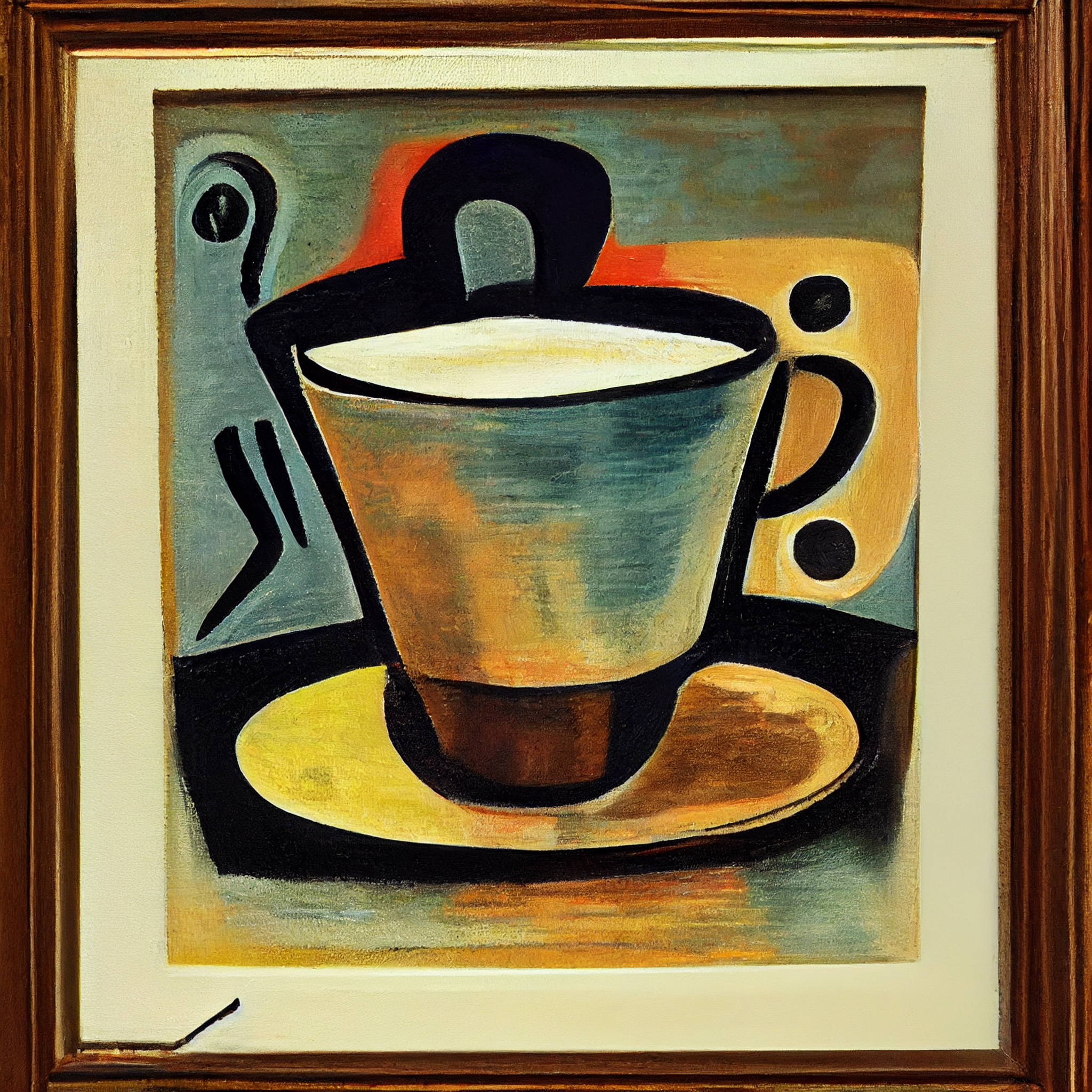 A cup of hot coffee print by Editors Choice