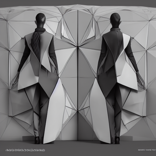 prompthunt: Three Views of Fashion Design Rendering , white