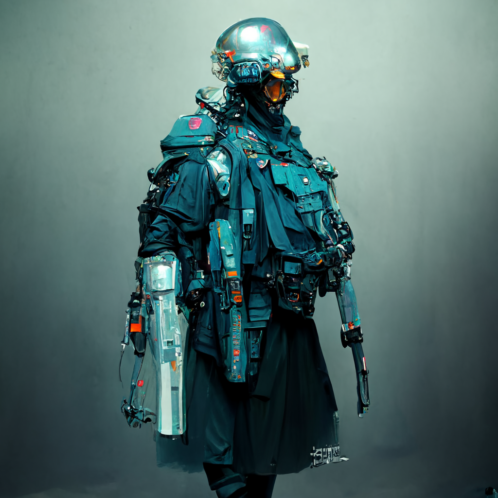 cyberpunk soldier