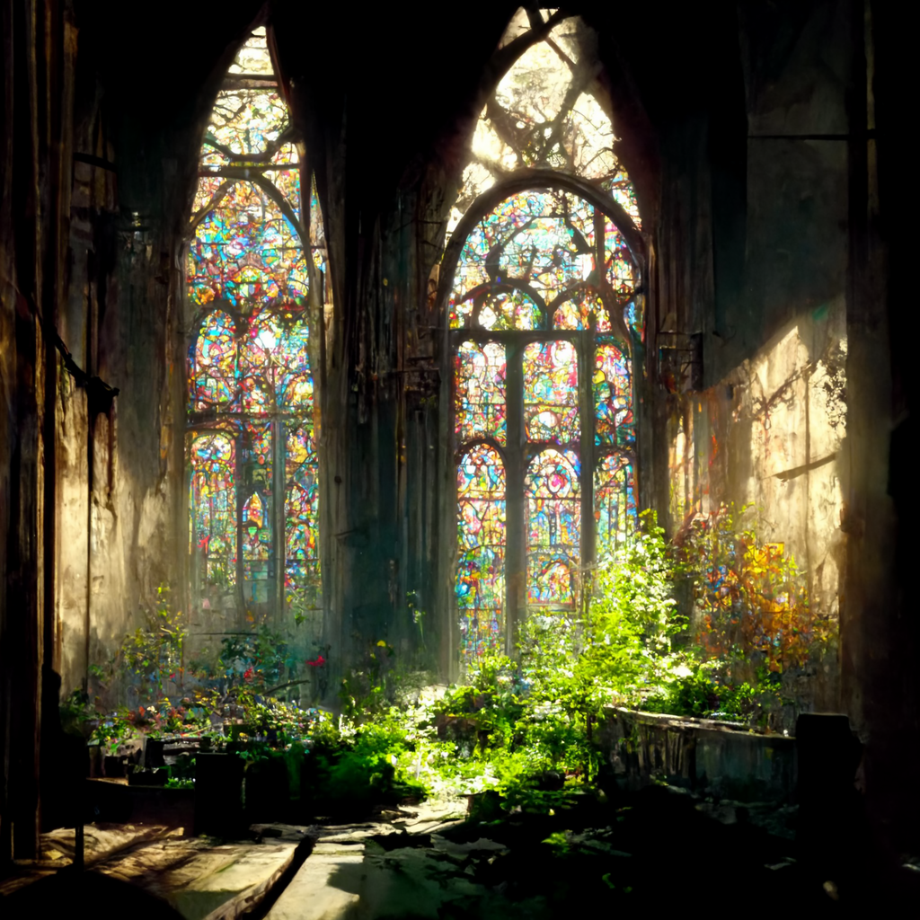 gothic cathedrals stained glass windows