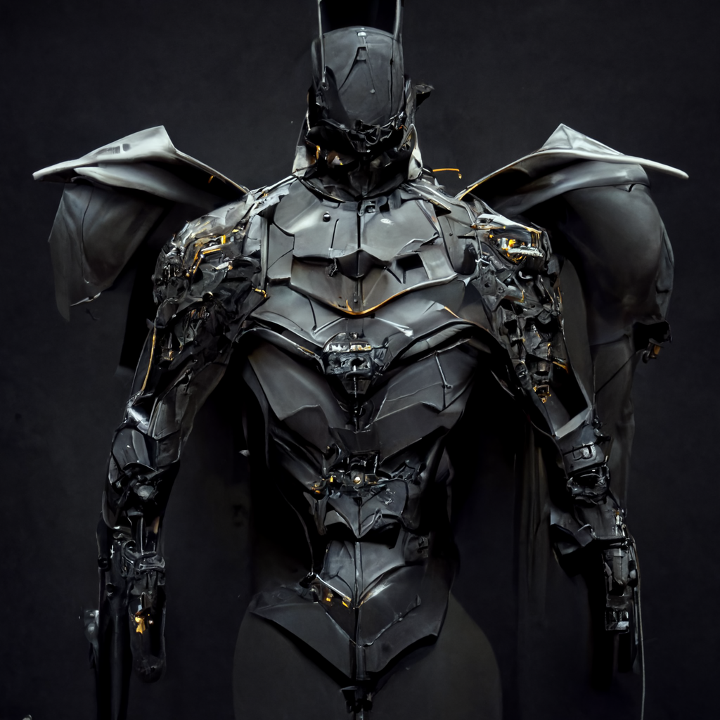 Midjourney prompt: batman armor concept design from - PromptHero