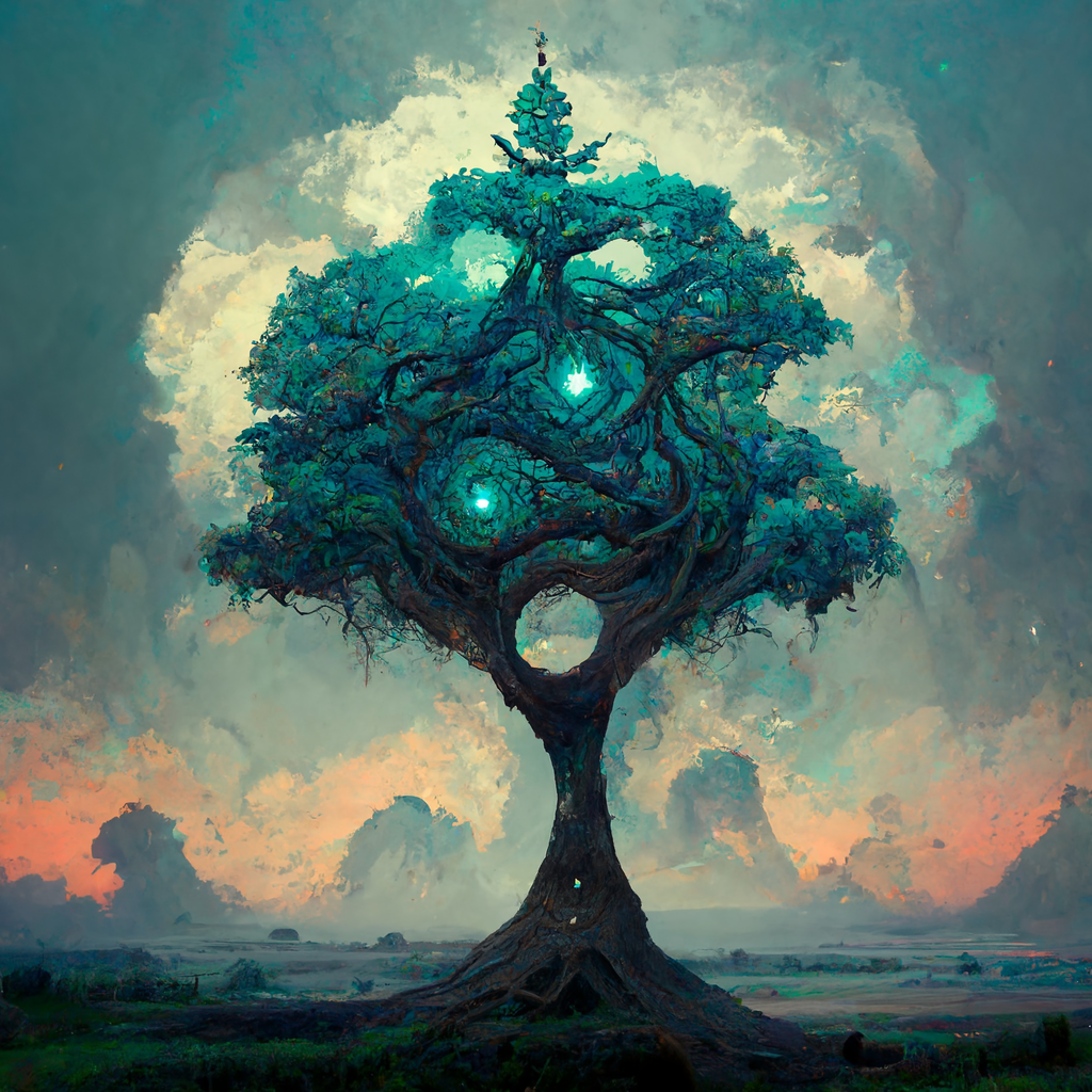 The entire Wise Mystical Tree outpainted with Dall-E 2 : r/wisemysticaltree