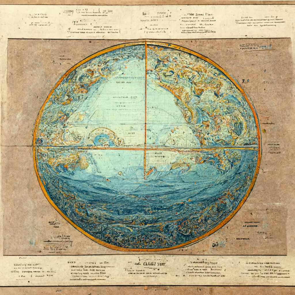 Gleason's New Standard Map of the World 1892. Vintage 