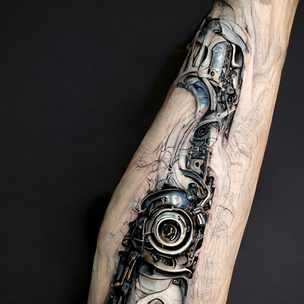 biomechanical arm drawings