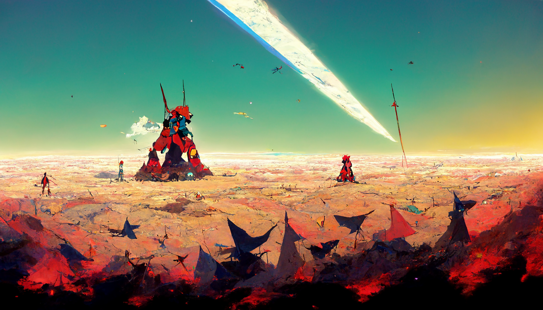 Tengen Toppa Gurren Lagann, fantasy art, ultra, Midjourney