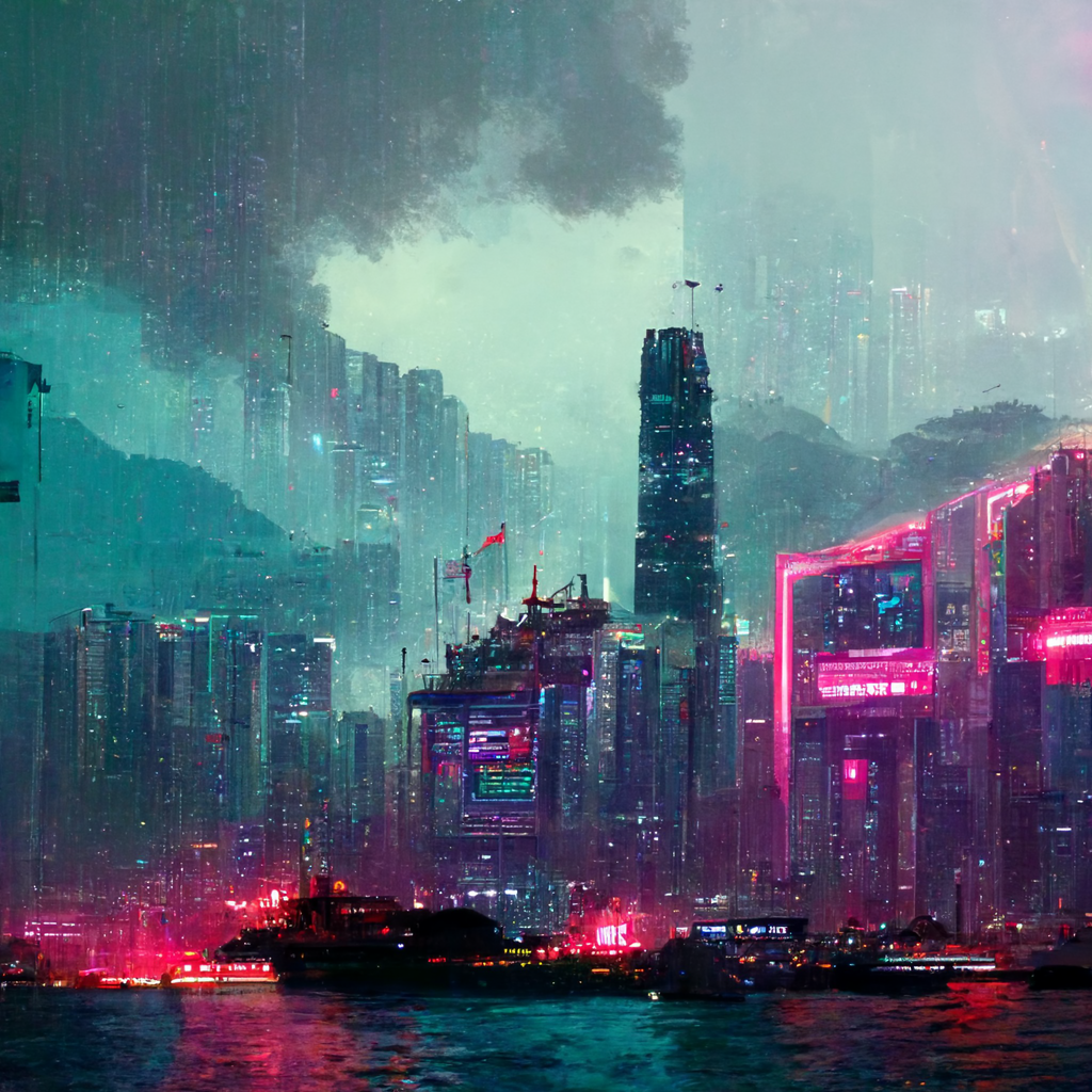 prompthunt: cyberpunk Hong Kong, Cyberpunk 2077, hdr, ultra