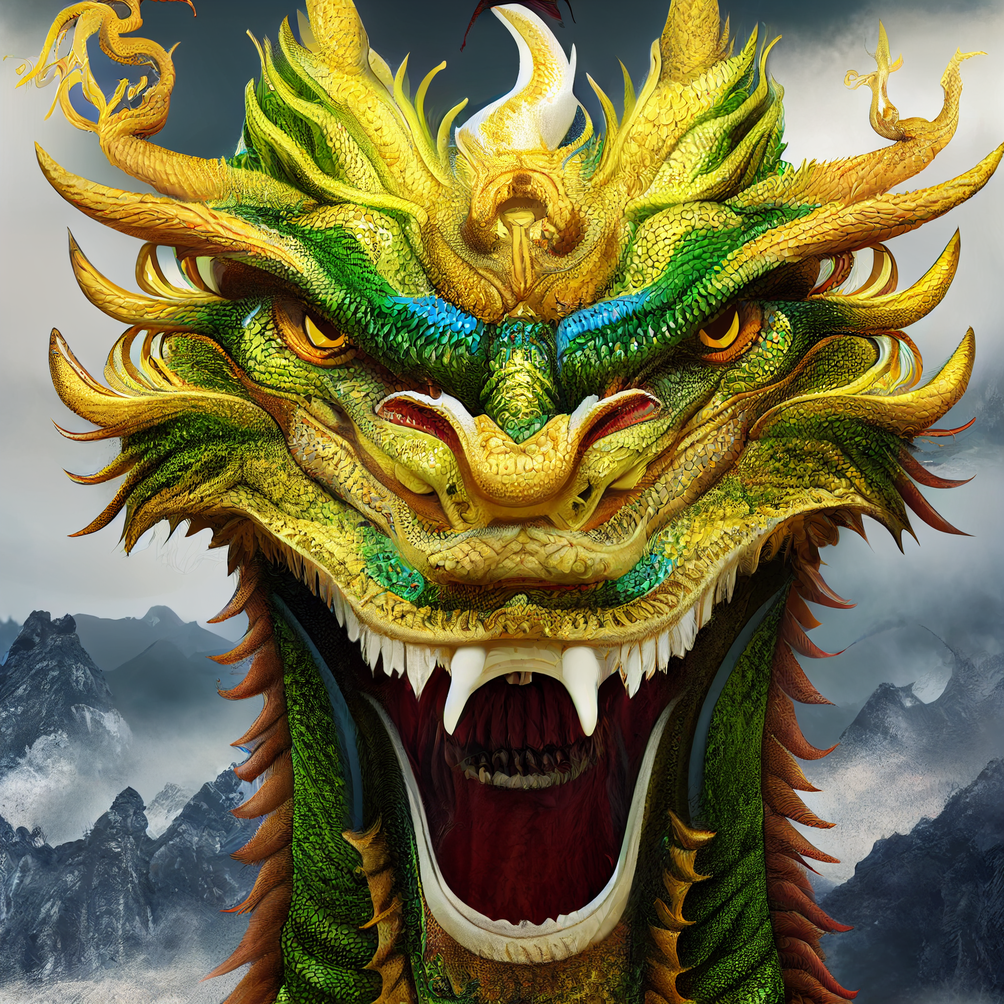 dragon face wallpaper