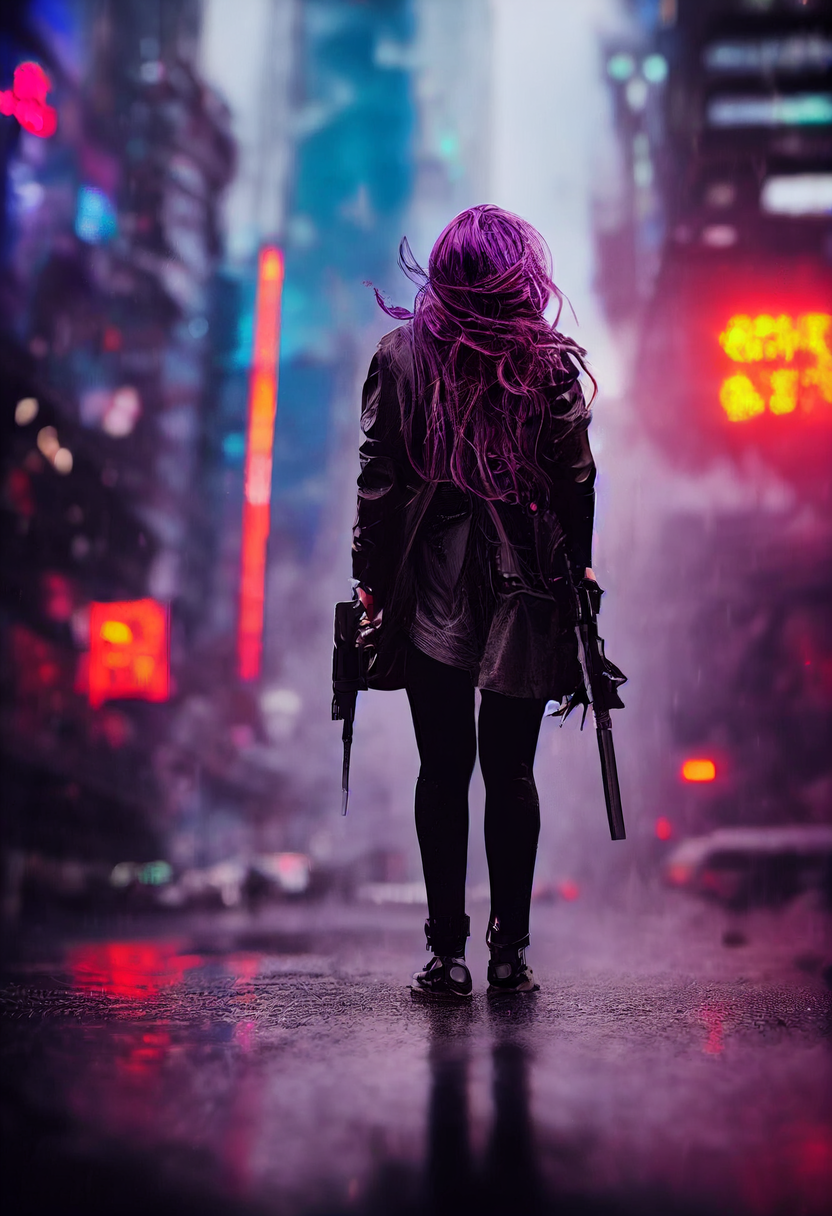 Cyberpunk Girl Wallpaper