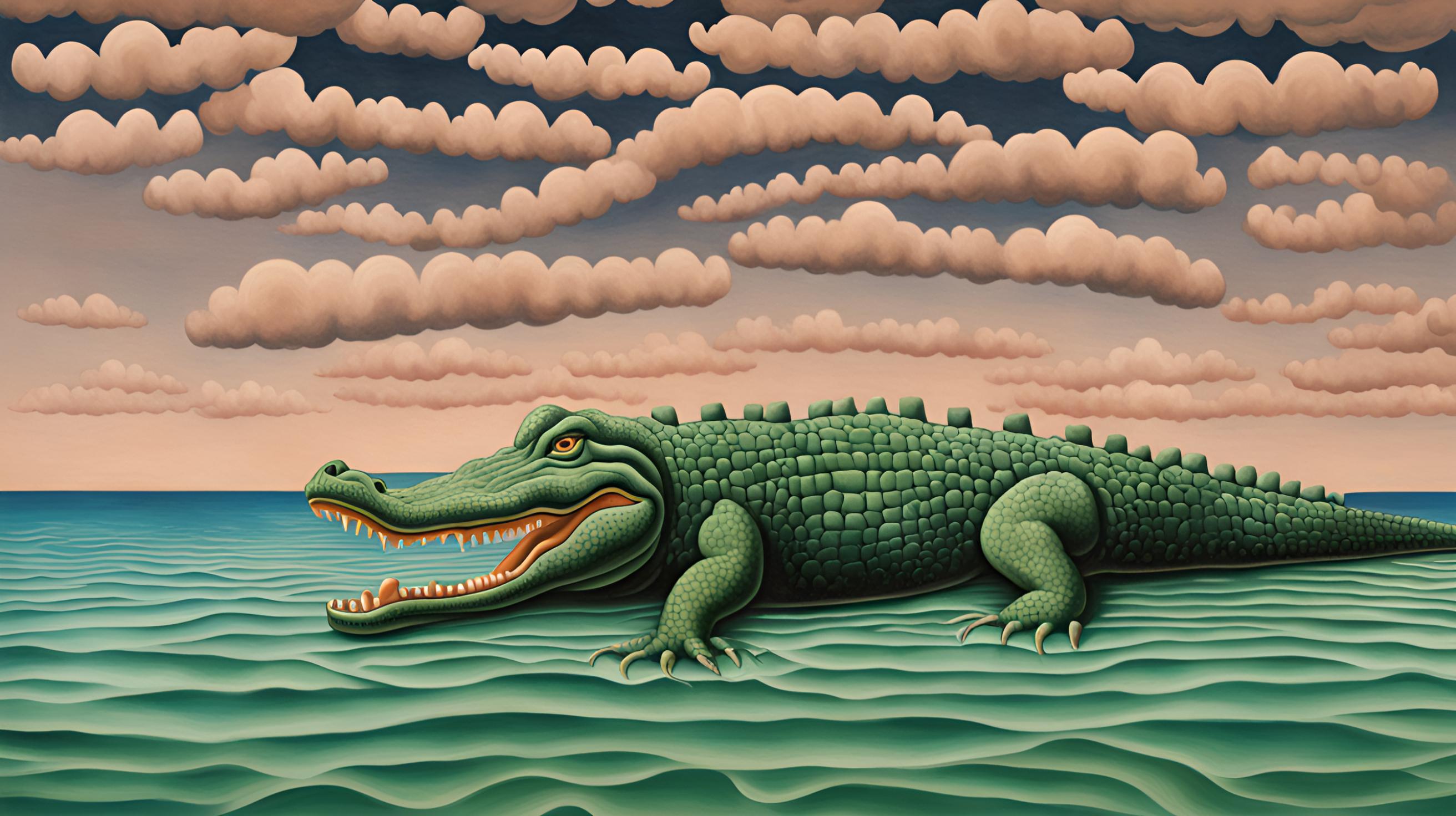 dream about alligator in the water