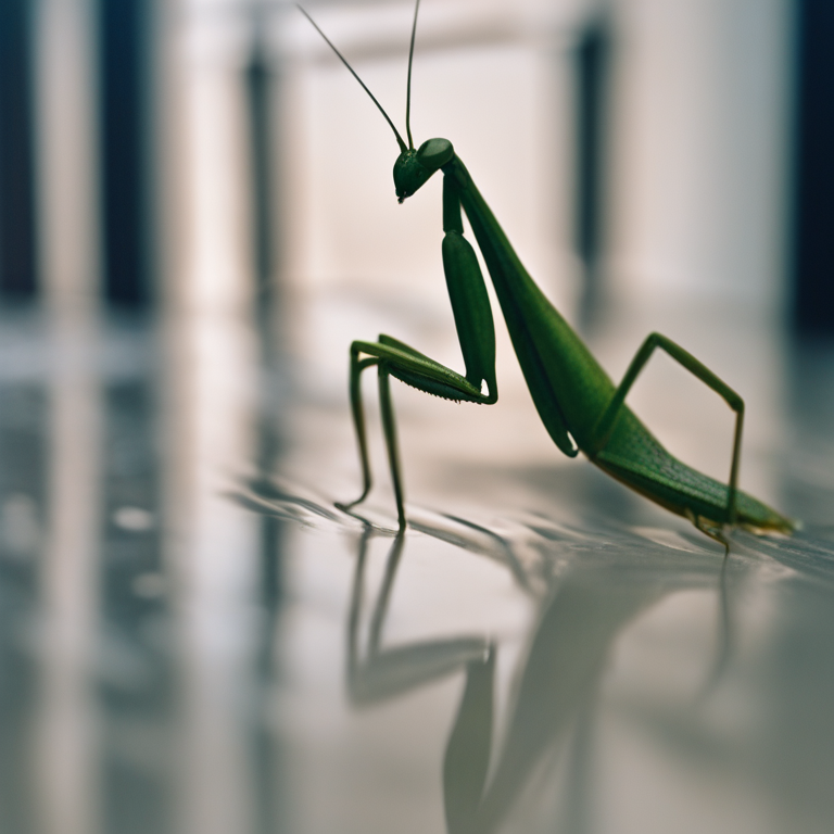 Dream Of Praying Mantis Following Me In Flooded House