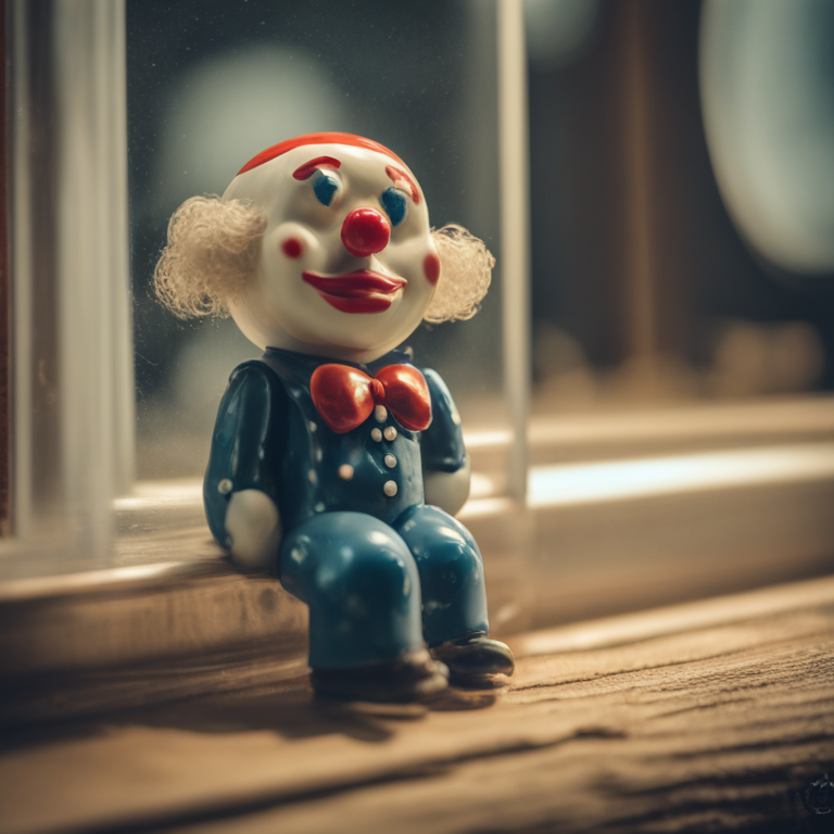 Dream About Clown Figure In Glass Case