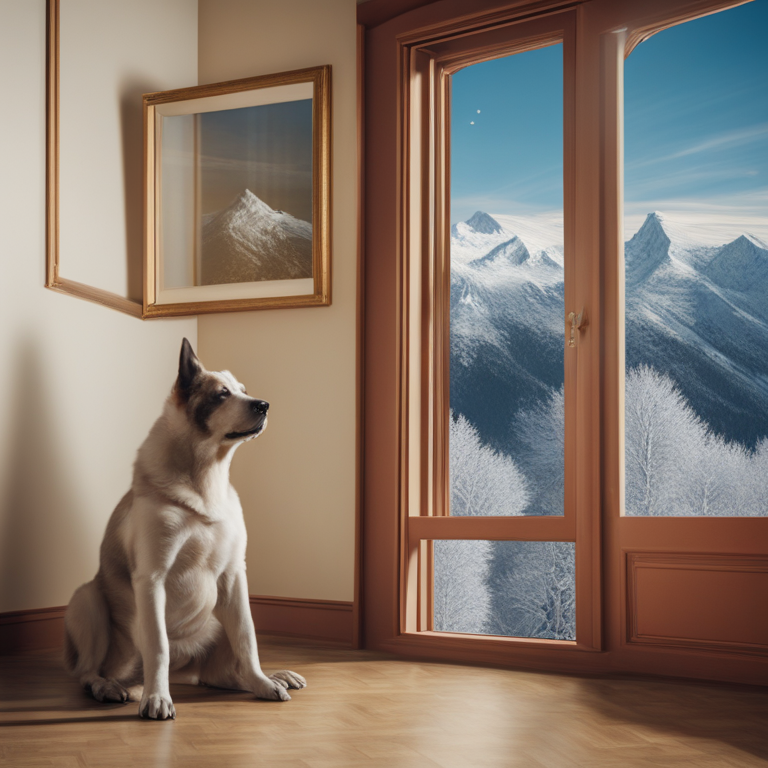 Dream Of Dog Snowy Mountains