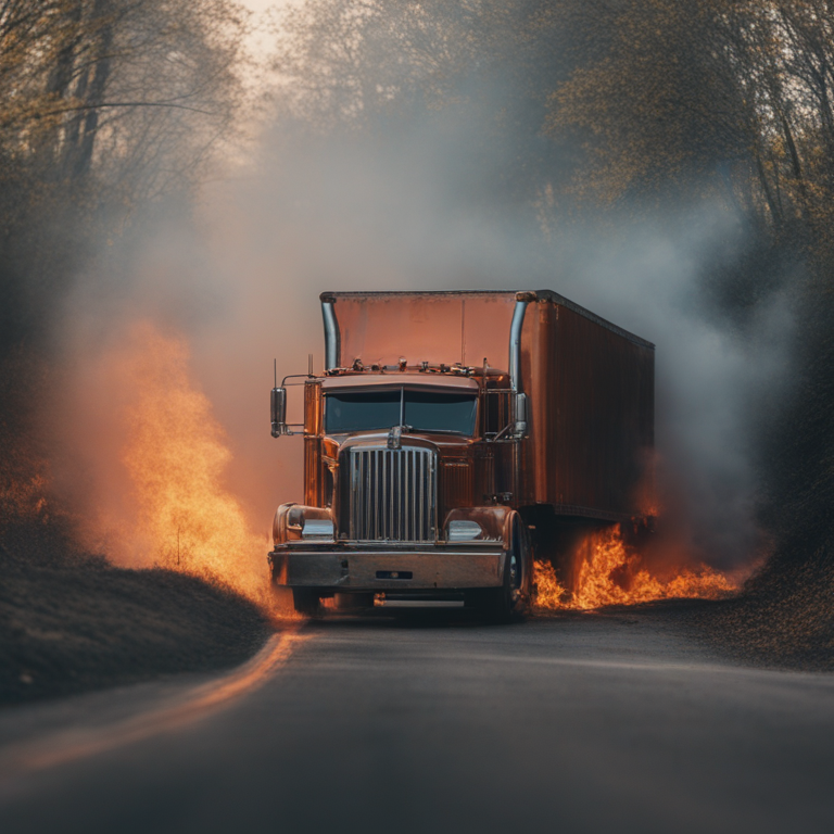 Dream About Car Crash Semi Truck Fire Hide