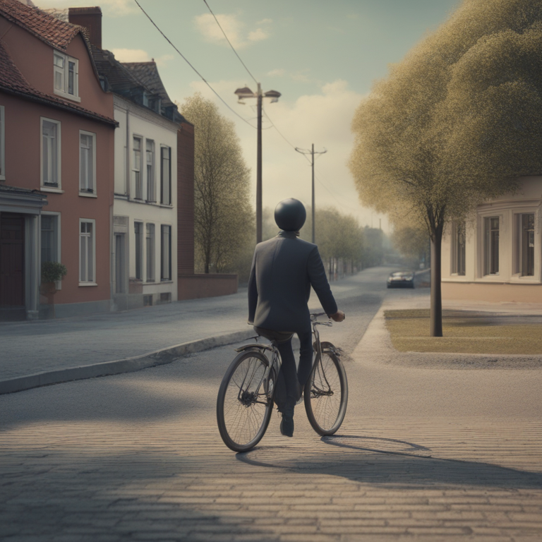 Dream Of Standing On Bike At Intersection Nearby Childhood Home