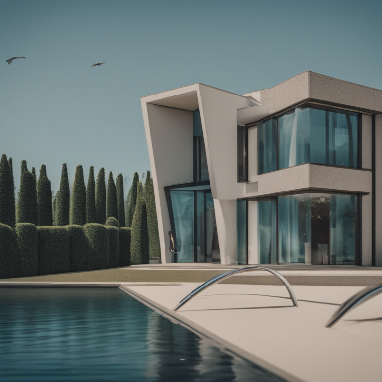 Dream About Exploring A Modern Mansion With A Water Slide