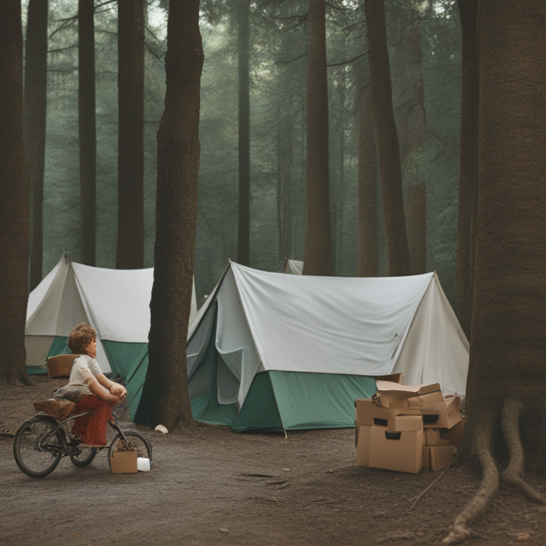 Dream Of Kids Collecting Items At Camp Site