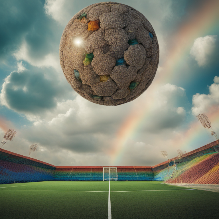 Dream About Flying Ceiling Struggling Planet Rainbow Soccer Field