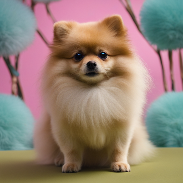 Dream About Colorful Pomeranian Every Day