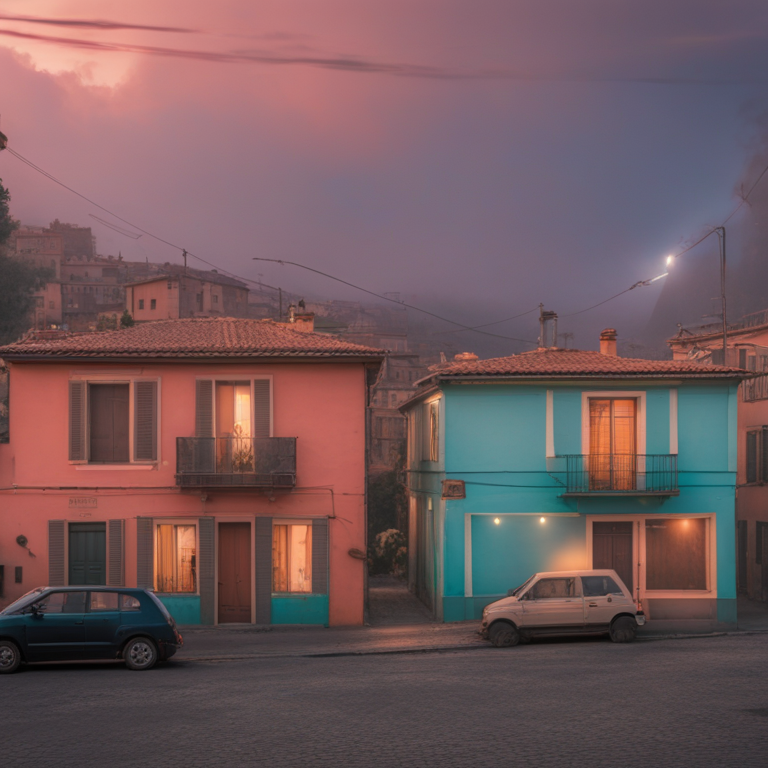 Dream About Neon Lit Slums And Cozy Cafe In Italy