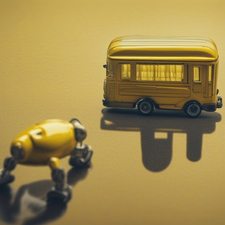 Dream About Disintegrating Talking Yellow Robot Bus