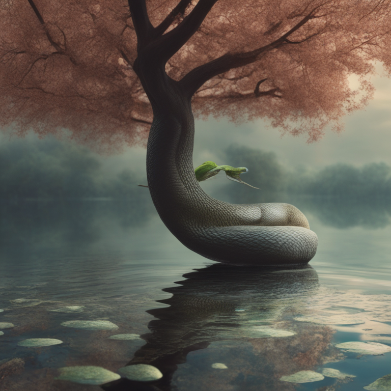 Dream About Snakes Infesting Pond By Tree