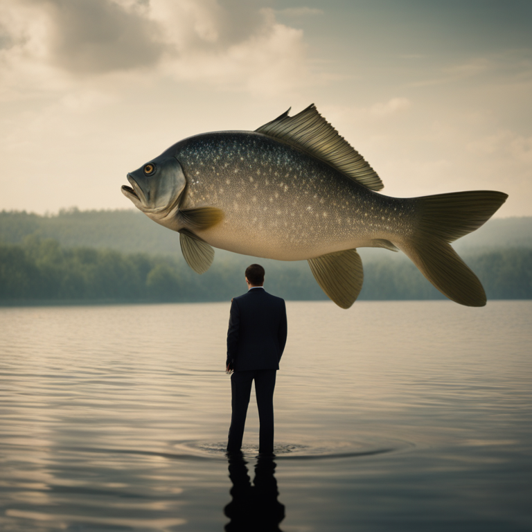 Dream Of Swimming In Lake With Big Fish And Dropping Important Item