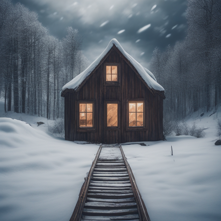 Dream Of Zombie Apocalypse In Snowy Cabin