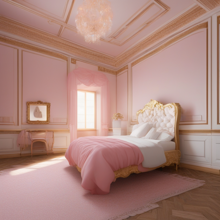 Dream Of A Pink White And Gold Castle Like Room