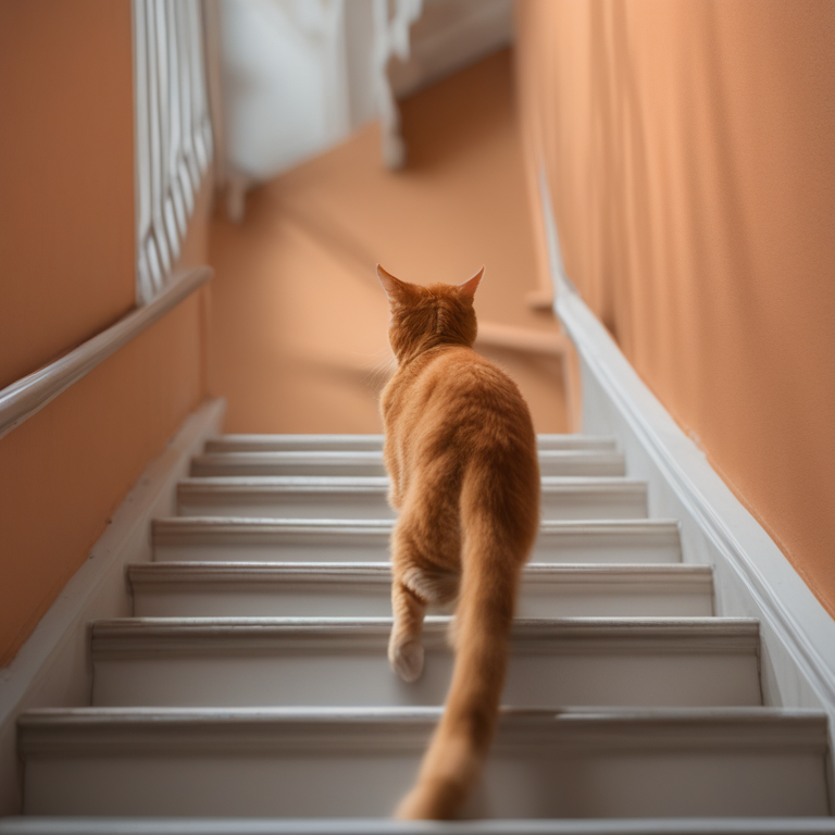 Dream About Orange Cat Running Stairwell