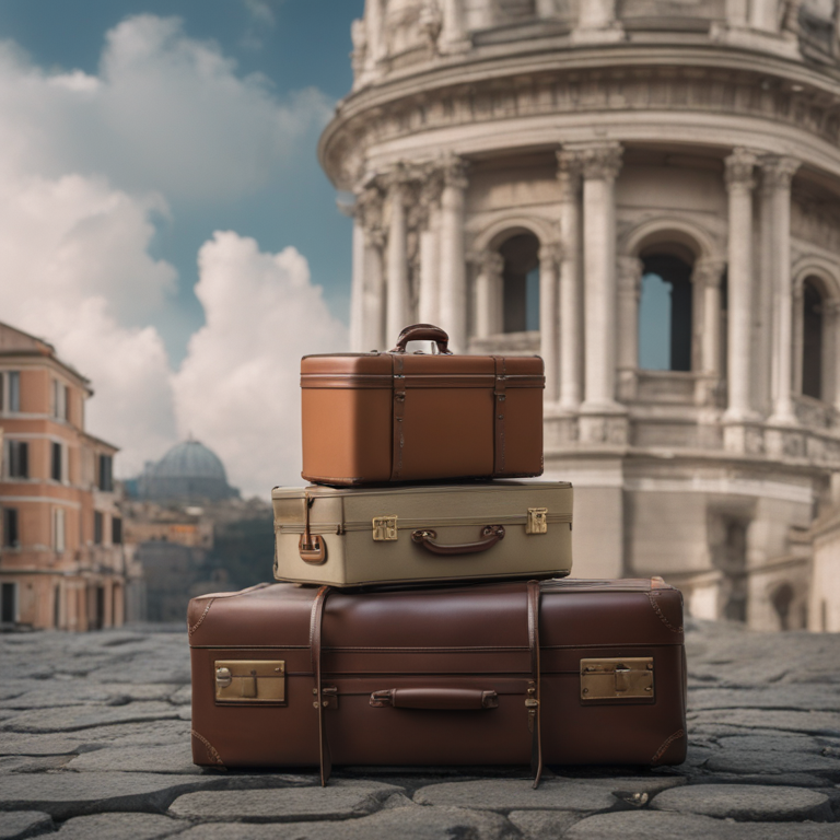 Dream About Time Travel Rome Modern Italy Rescuing Luggage