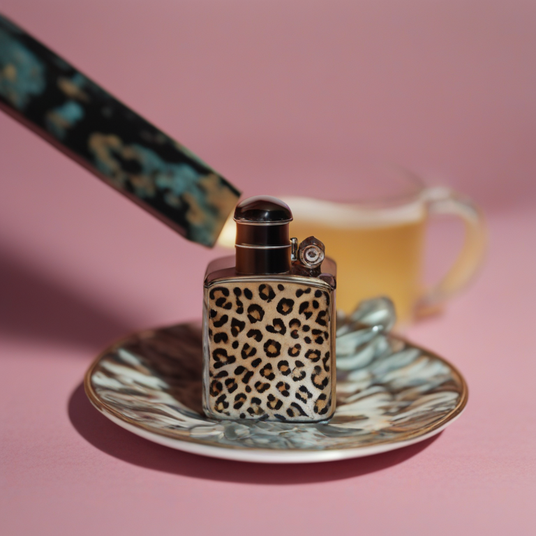 Dream Of Nans House Family Tea Party Leopard Print Lighter