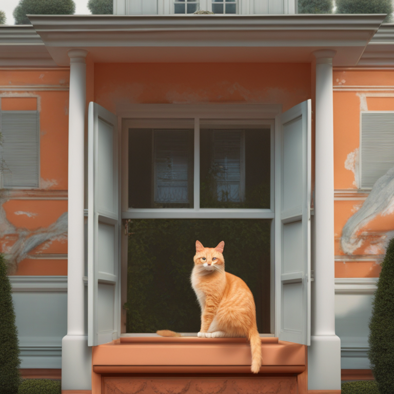 Dream Of Orange Cat Garden House