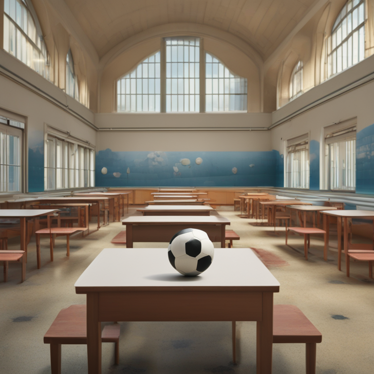 Dream Of Playing Football In School Cafeteria