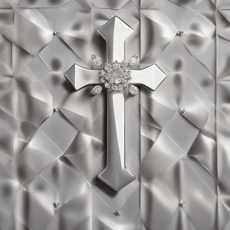 Dream About White Cross With Diamonds