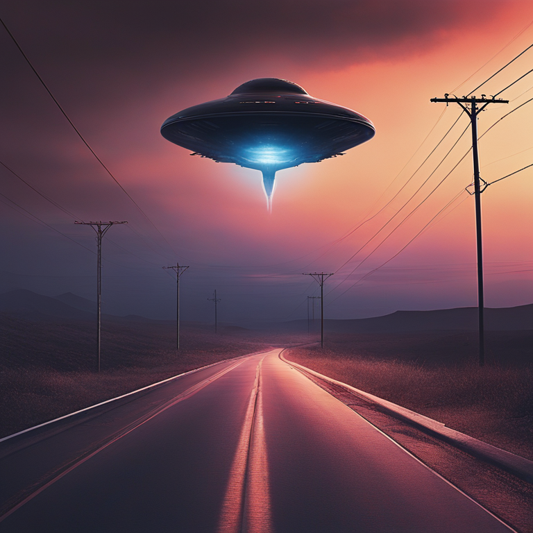 Dream About Alien Spacecraft Hovering Over Road