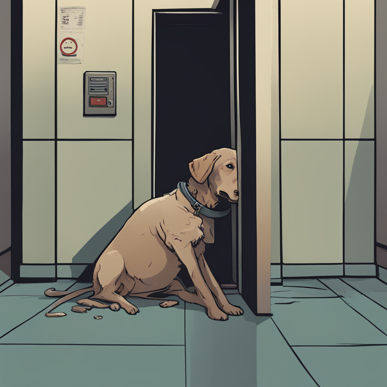 Dream About Someone Died In Elevator Stuck On Leash With Dog