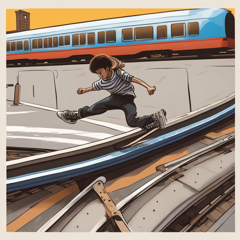 Dream Of Skateboarding Accident On Train Tracks