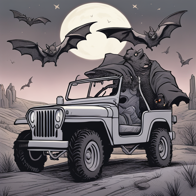 Dream About Bat In Jeep Friend Let It Fly Away Late For Race