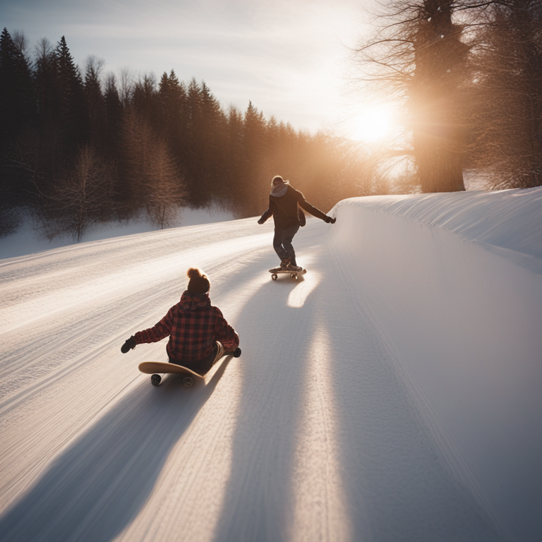 Dream About Skateboarding Down Hill In The Woods