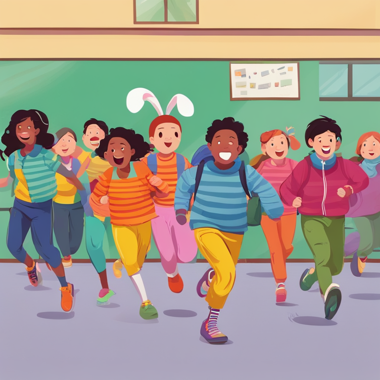 I Dreamt Of Running Around A Colourful School