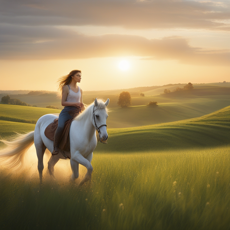 Dream About Riding Horse In Country Fields