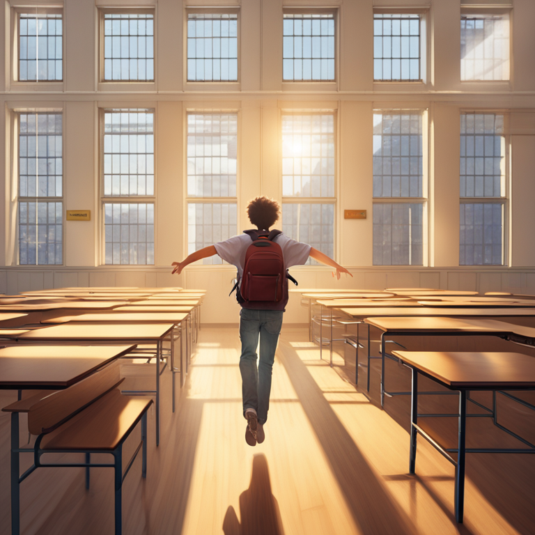 Dreamt Of Flying In Giant Classroom