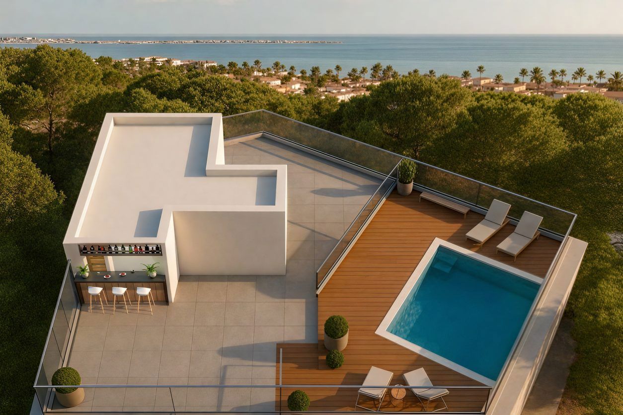 Apartamento de obra nueva con terraza y piscina en la azotea, a 700 metros de la playa en Lo Pagán – Costa Cálida — foto 3
