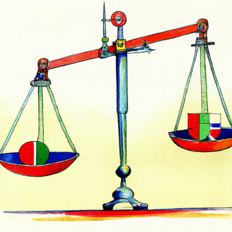 "A detailed drawing featuring a balancing scale. On one side of the scale, there's a representation of the French flag with soccer balls simulating weights, and on the opposite side, a combination of the Dutch flag and Portuguese flag with soccer balls. The scale is almost in balance, highlighting the tight competition.", brash pastels style — DALL·E2