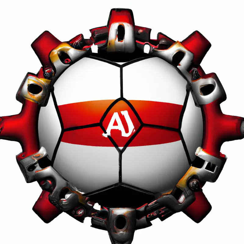 "A soccer ball with the flag of the Netherlands on one side and the logo of Ajax Amsterdam on the other.", chaotic steampunk style — DALL·E2