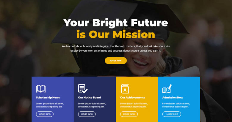 best free website educational theme builder